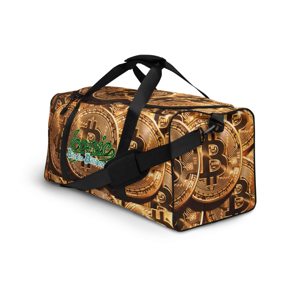 ROYAL ICONIC | Bitcoin Billionaire Money Manifest Duffle Bag The New Economy Iconic BB's Crypto Cash Secure the Bag | Btc Digital Gold Variants