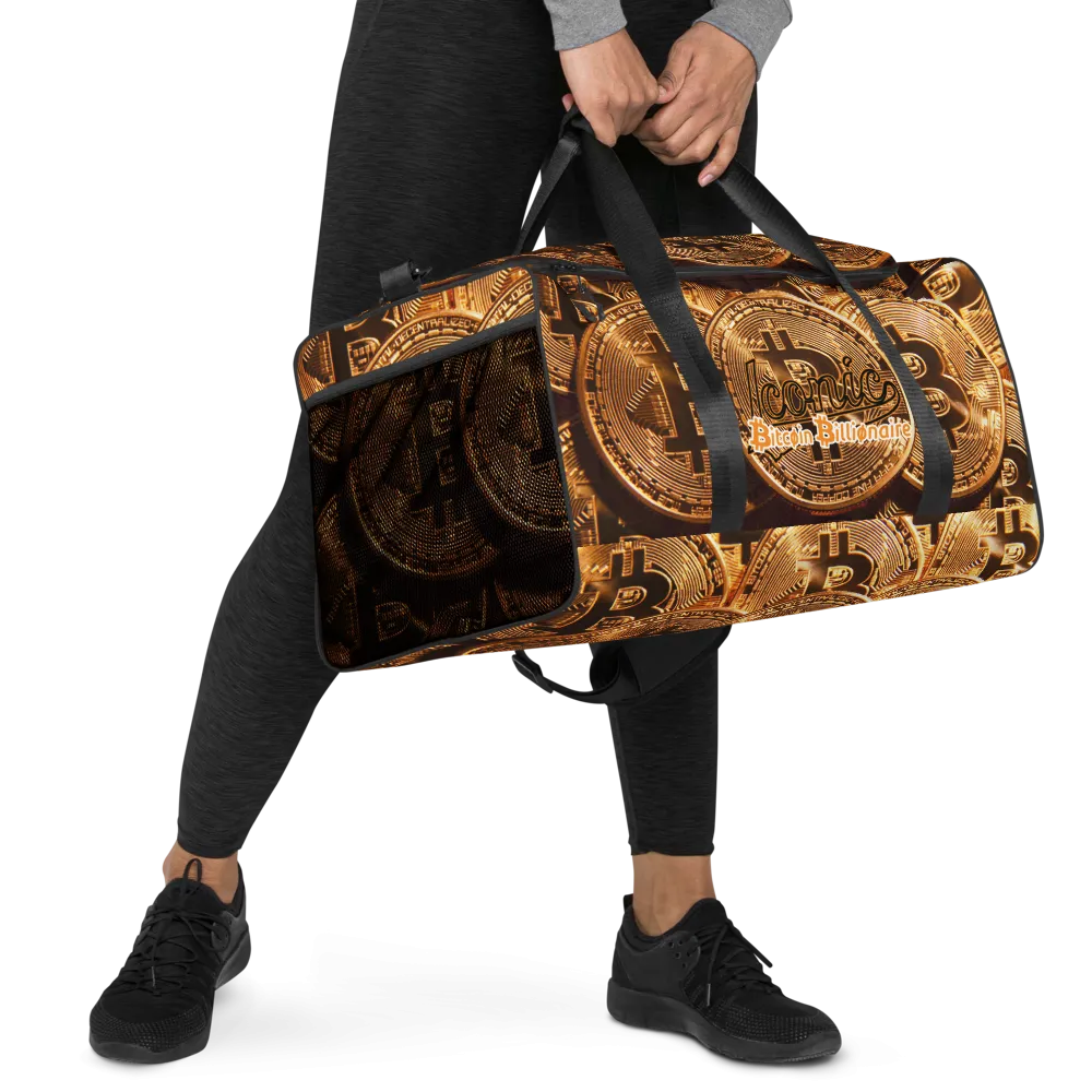 ROYAL ICONIC | Bitcoin Billionaire Money Manifest Duffle Bag The New Economy Iconic BB's Crypto Cash Secure the Bag | Btc Digital Gold Variants