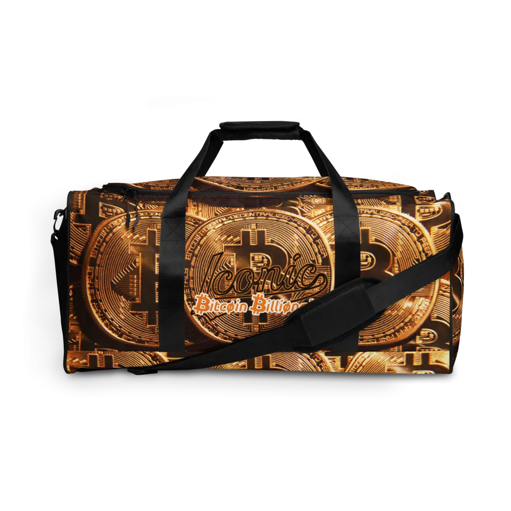 ROYAL ICONIC | Bitcoin Billionaire Money Manifest Duffle Bag The New Economy Iconic BB's Crypto Cash Secure the Bag | Btc Digital Gold Variants