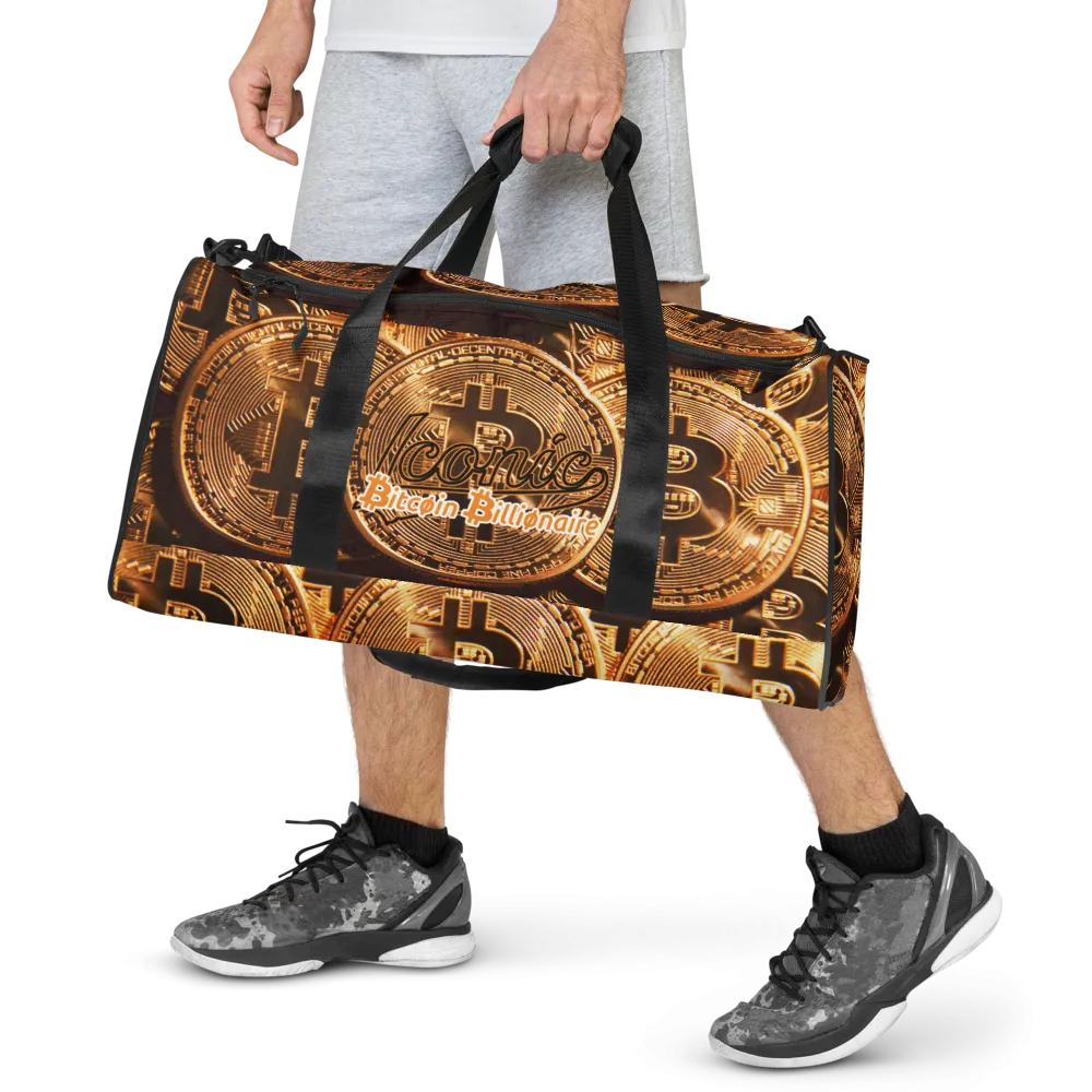 ROYAL ICONIC | Bitcoin Billionaire Money Manifest Duffle Bag The New Economy Iconic BB's Crypto Cash Secure the Bag | Btc Digital Gold Variants