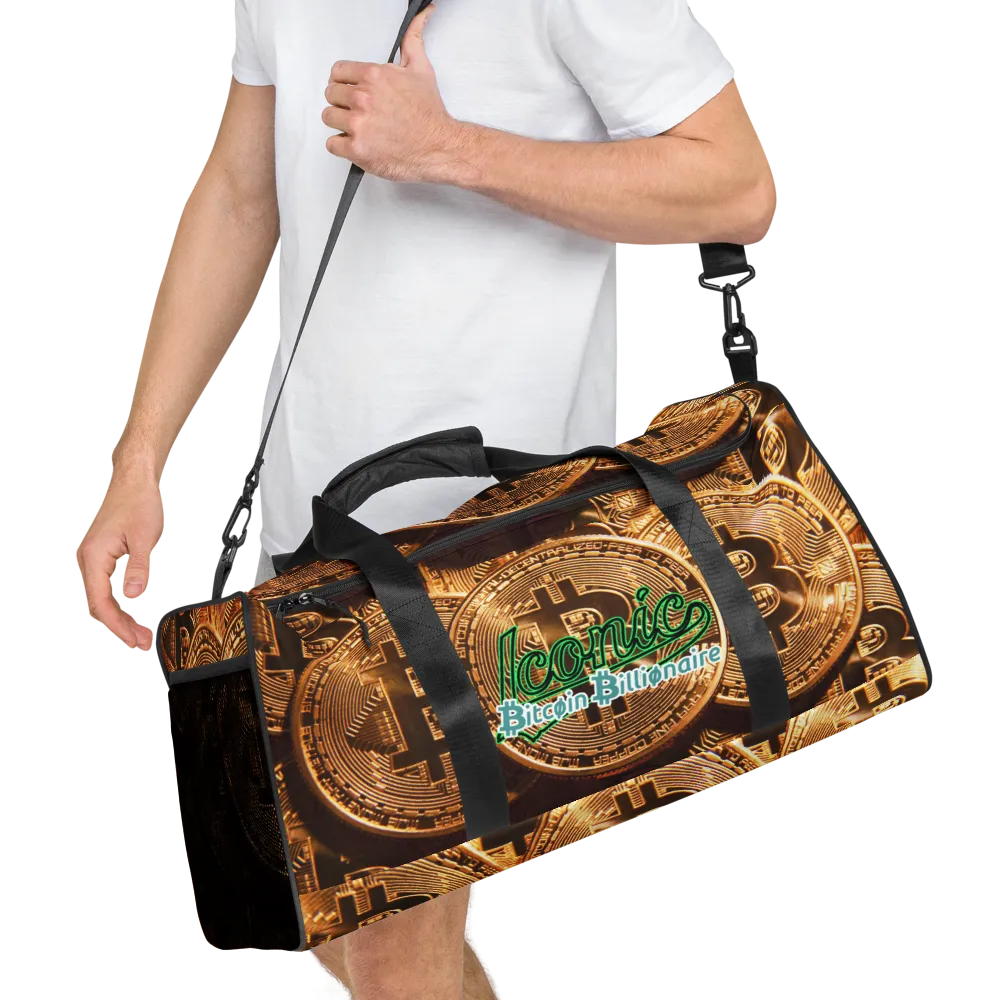 ROYAL ICONIC | Bitcoin Billionaire Money Manifest Duffle Bag The New Economy Iconic BB's Crypto Cash Secure the Bag | Btc Digital Gold Variants