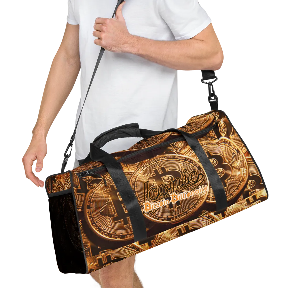 ROYAL ICONIC | Bitcoin Billionaire Money Manifest Duffle Bag The New Economy Iconic BB's Crypto Cash Secure the Bag | Btc Digital Gold Variants