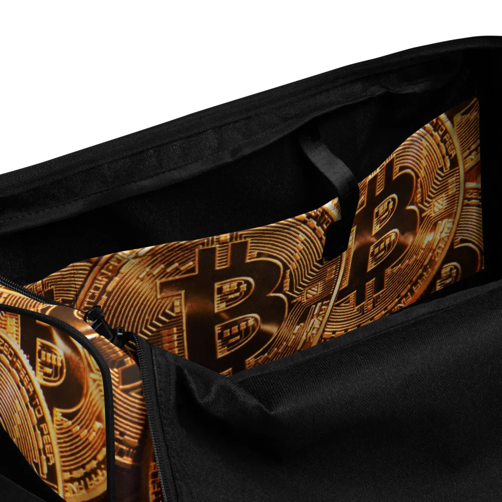 ROYAL ICONIC | Bitcoin Billionaire Money Manifest Duffle Bag The New Economy Iconic BB's Crypto Cash Secure the Bag | Btc Digital Gold Variants