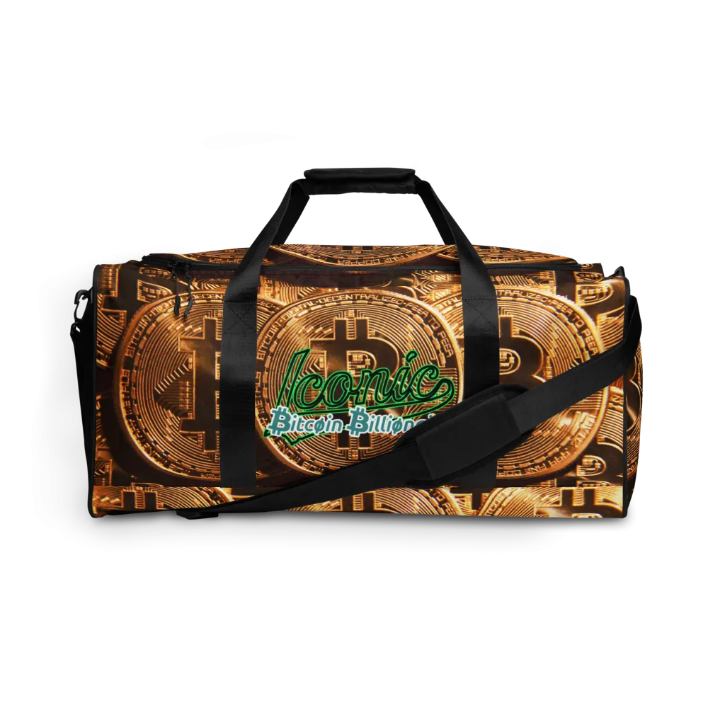 ROYAL ICONIC | Bitcoin Billionaire Money Manifest Duffle Bag The New Economy Iconic BB's Crypto Cash Secure the Bag | Btc Digital Gold Variants