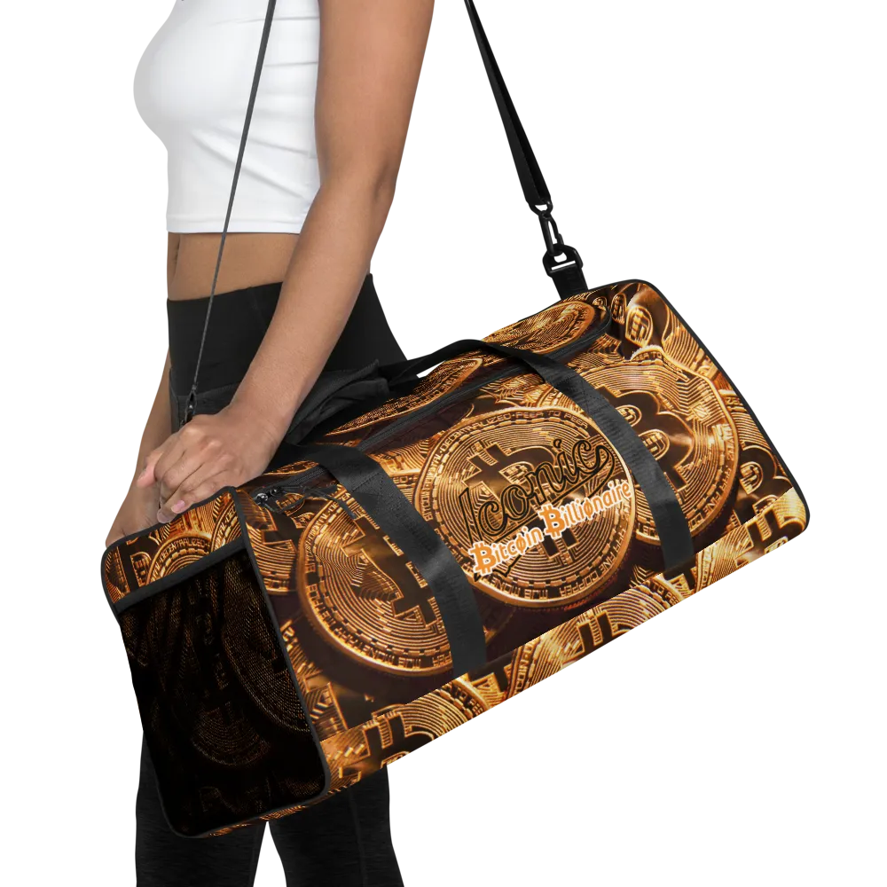 ROYAL ICONIC | Bitcoin Billionaire Money Manifest Duffle Bag The New Economy Iconic BB's Crypto Cash Secure the Bag | Btc Digital Gold Variants