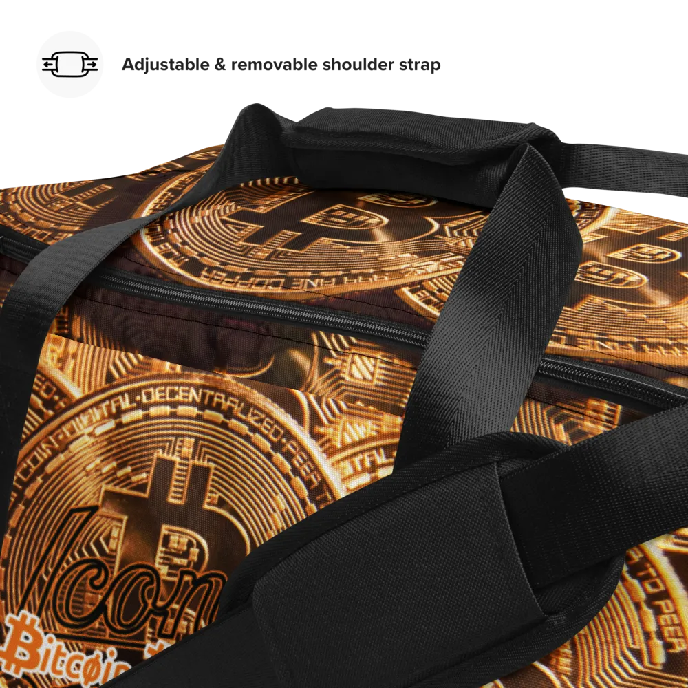 ROYAL ICONIC | Bitcoin Billionaire Money Manifest Duffle Bag The New Economy Iconic BB's Crypto Cash Secure the Bag | Btc Digital Gold Variants