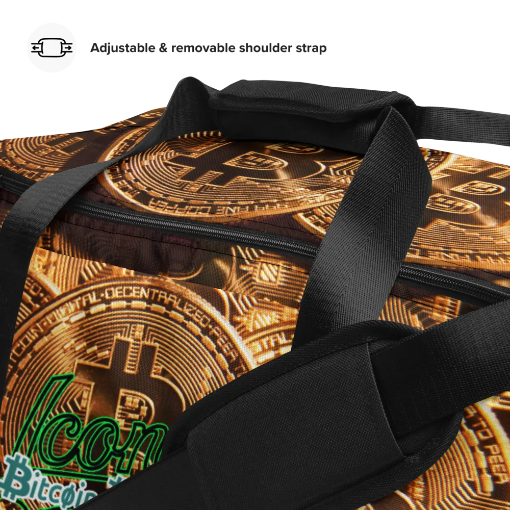 ROYAL ICONIC | Bitcoin Billionaire Money Manifest Duffle Bag The New Economy Iconic BB's Crypto Cash Secure the Bag | Btc Digital Gold Variants