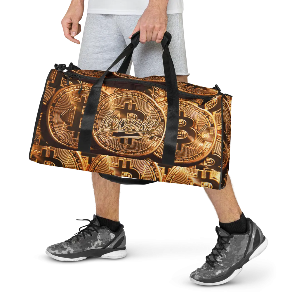 ROYAL ICONIC | Bitcoin Billionaire Money Manifest Duffle Bag The New Economy Iconic BB's Crypto Cash Secure the Bag | Btc Gold Standard Variants