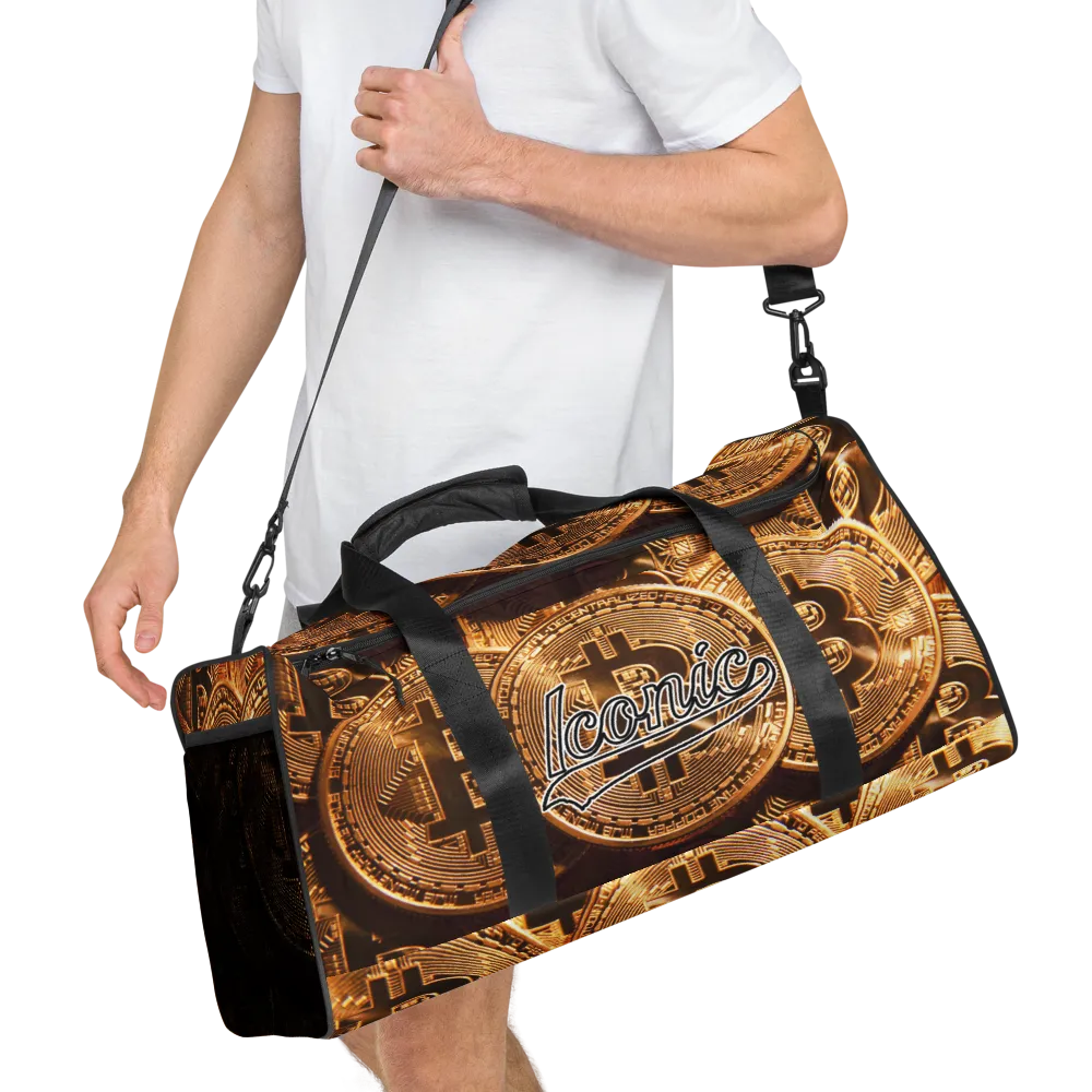 ROYAL ICONIC | Bitcoin Billionaire Money Manifest Duffle Bag The New Economy Iconic BB's Crypto Cash Secure the Bag | Btc Gold Standard Variants