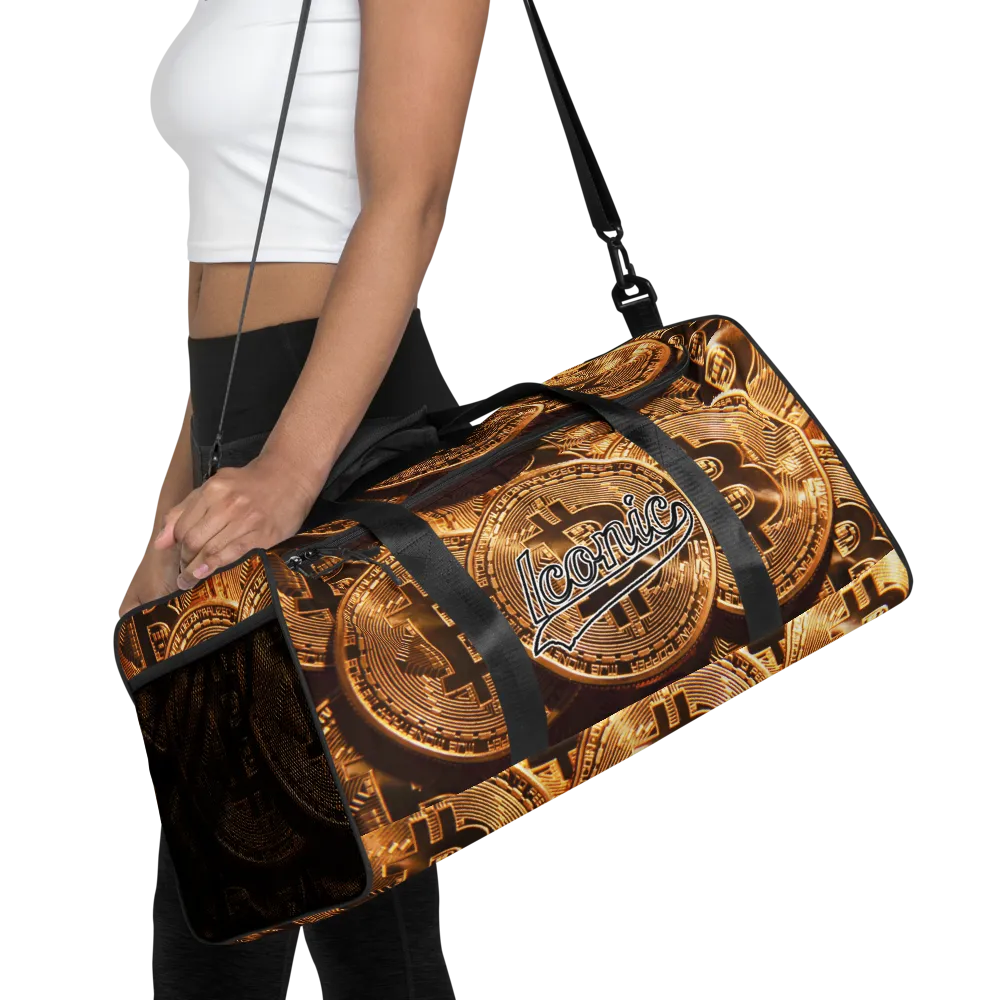 ROYAL ICONIC | Bitcoin Billionaire Money Manifest Duffle Bag The New Economy Iconic BB's Crypto Cash Secure the Bag | Btc Gold Standard Variants
