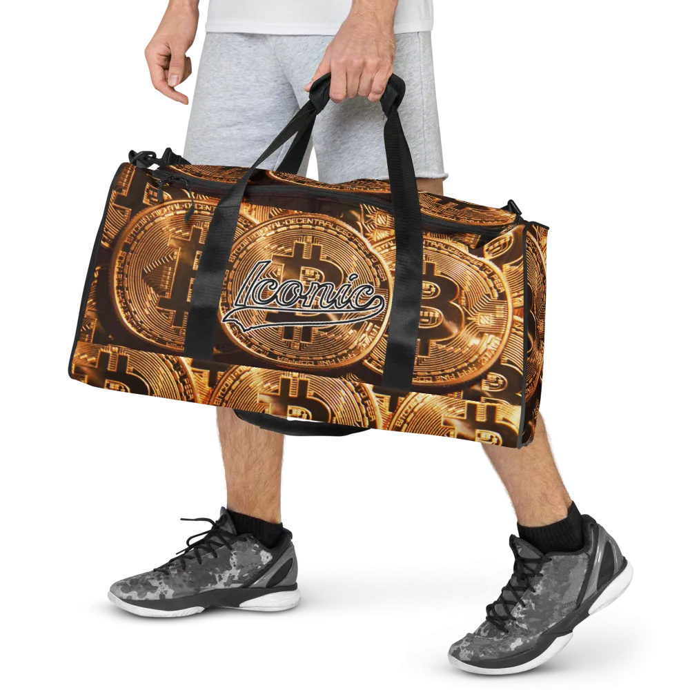 ROYAL ICONIC | Bitcoin Billionaire Money Manifest Duffle Bag The New Economy Iconic BB's Crypto Cash Secure the Bag | Btc Gold Standard Variants