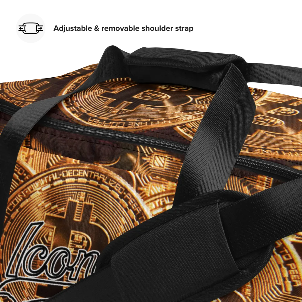 ROYAL ICONIC | Bitcoin Billionaire Money Manifest Duffle Bag The New Economy Iconic BB's Crypto Cash Secure the Bag | Btc Gold Standard Variants