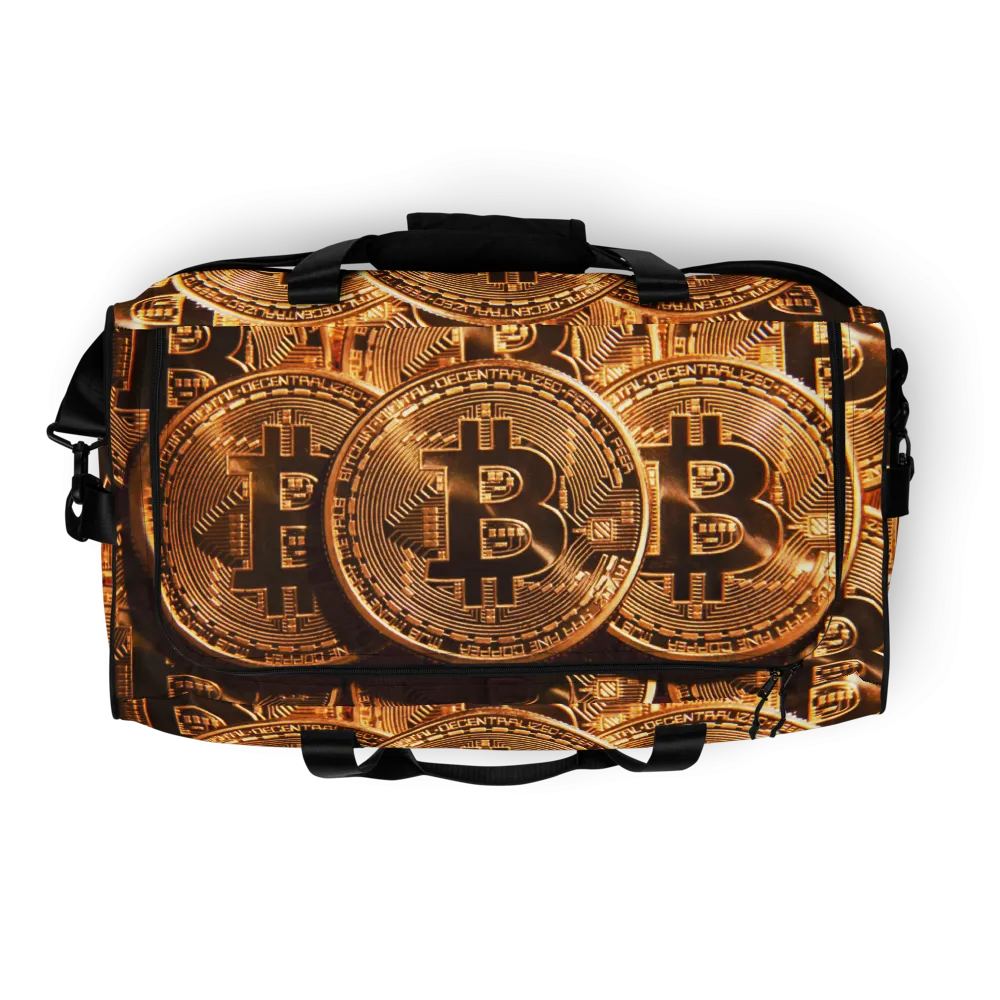 ROYAL ICONIC | Bitcoin Billionaire Money Manifest Duffle Bag The New Economy Iconic BB's Crypto Cash Secure the Bag | Btc Gold Standard Variants