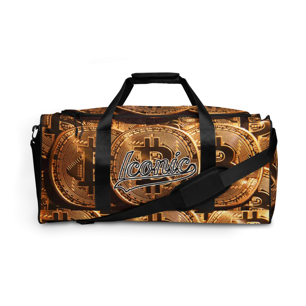 ROYAL ICONIC | Bitcoin Billionaire Money Manifest Duffle Bag The New Economy Iconic BB's Crypto Cash Secure the Bag | Btc Gold Standard Variants