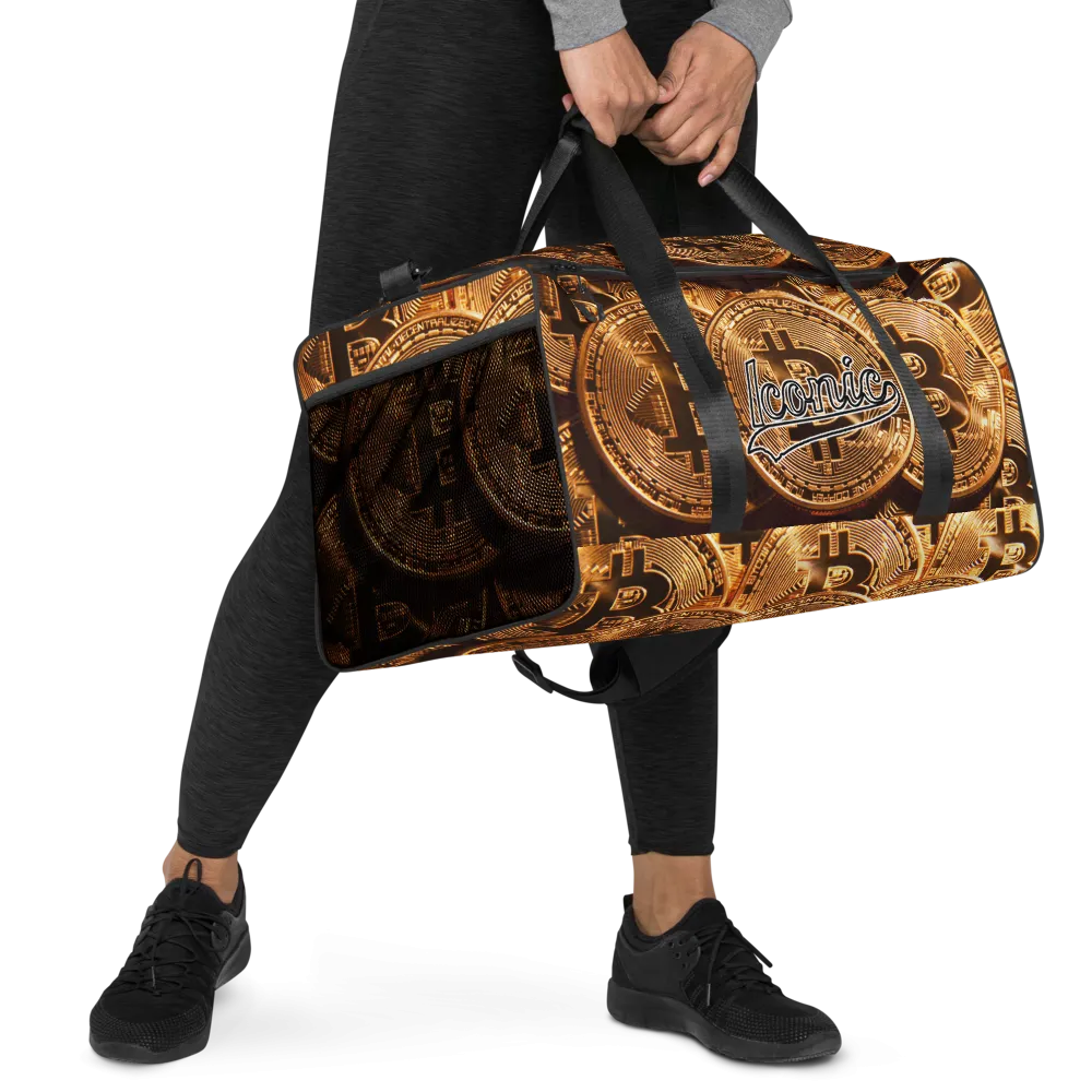 ROYAL ICONIC | Bitcoin Billionaire Money Manifest Duffle Bag The New Economy Iconic BB's Crypto Cash Secure the Bag | Btc Gold Standard Variants