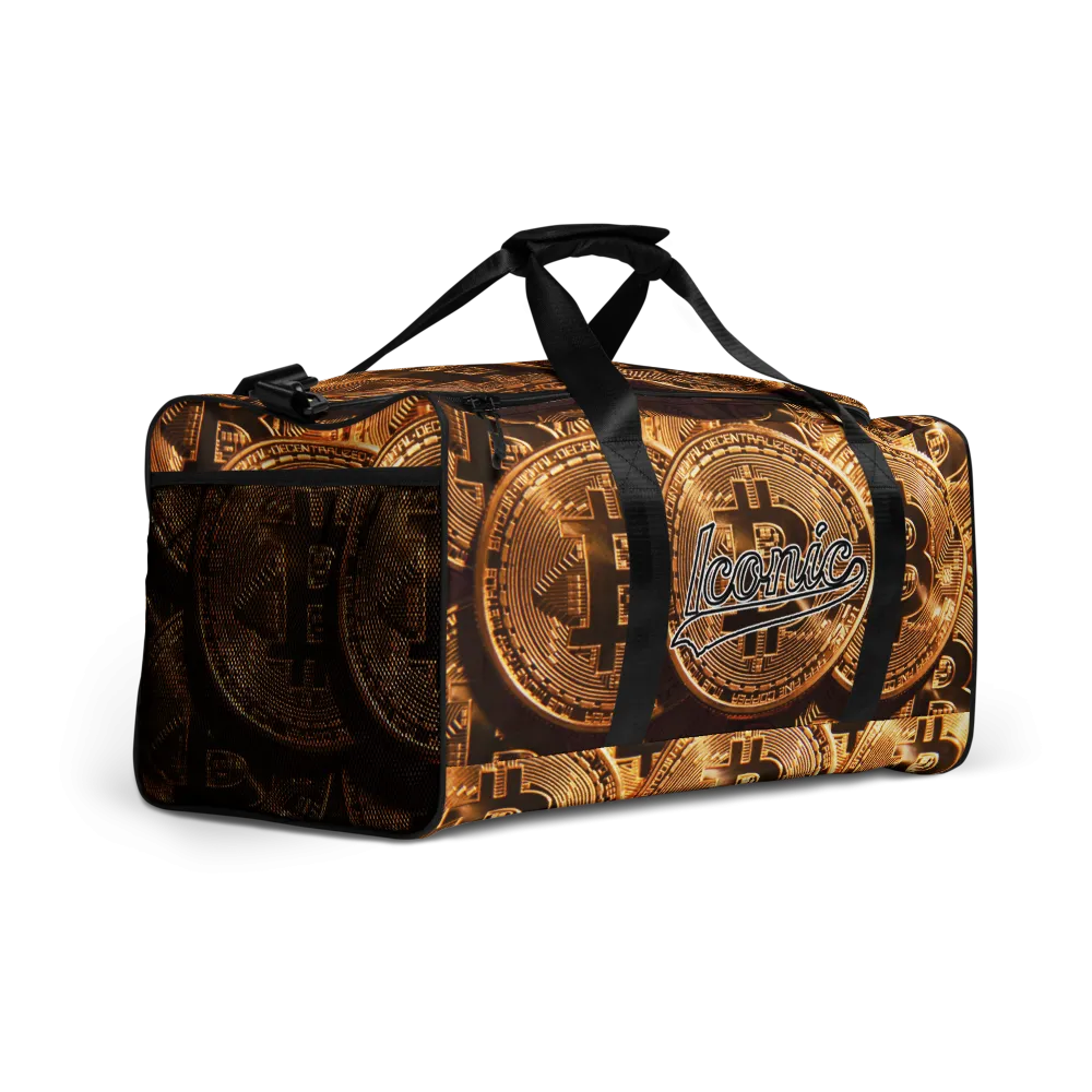 ROYAL ICONIC | Bitcoin Billionaire Money Manifest Duffle Bag The New Economy Iconic BB's Crypto Cash Secure the Bag | Btc Gold Standard Variants