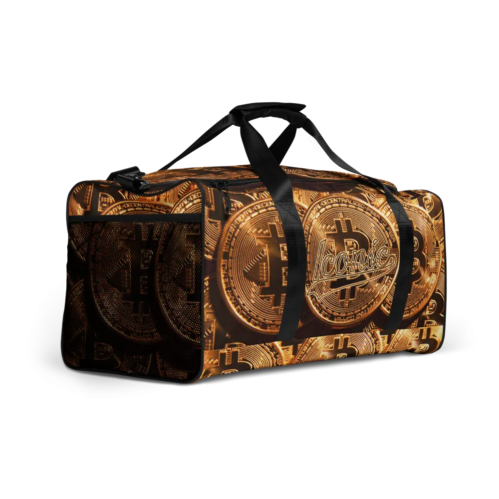 ROYAL ICONIC | Bitcoin Billionaire Money Manifest Duffle Bag The New Economy Iconic BB's Crypto Cash Secure the Bag | Btc Gold Standard Variants