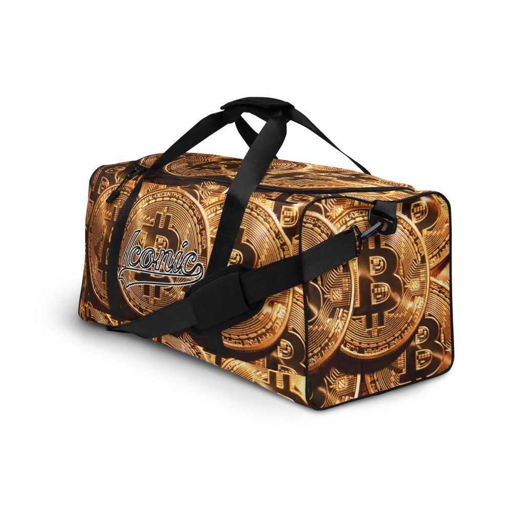 ROYAL ICONIC | Bitcoin Billionaire Money Manifest Duffle Bag The New Economy Iconic BB's Crypto Cash Secure the Bag | Btc Gold Standard Variants