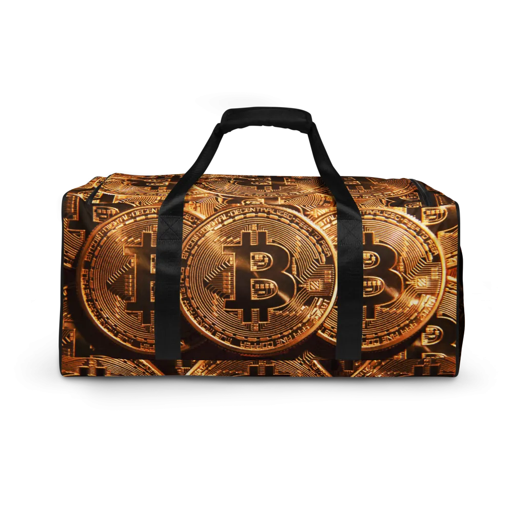 ROYAL ICONIC | Bitcoin Billionaire Money Manifest Duffle Bag The New Economy Iconic BB's Crypto Cash Secure the Bag | Btc Gold Standard Variants