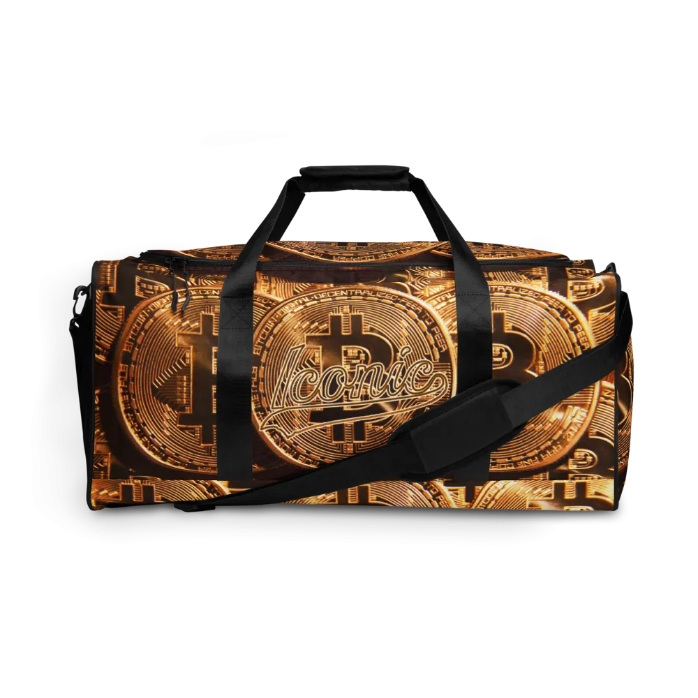ROYAL ICONIC | Bitcoin Billionaire Money Manifest Duffle Bag The New Economy Iconic BB's Crypto Cash Secure the Bag | Btc Gold Standard Variants