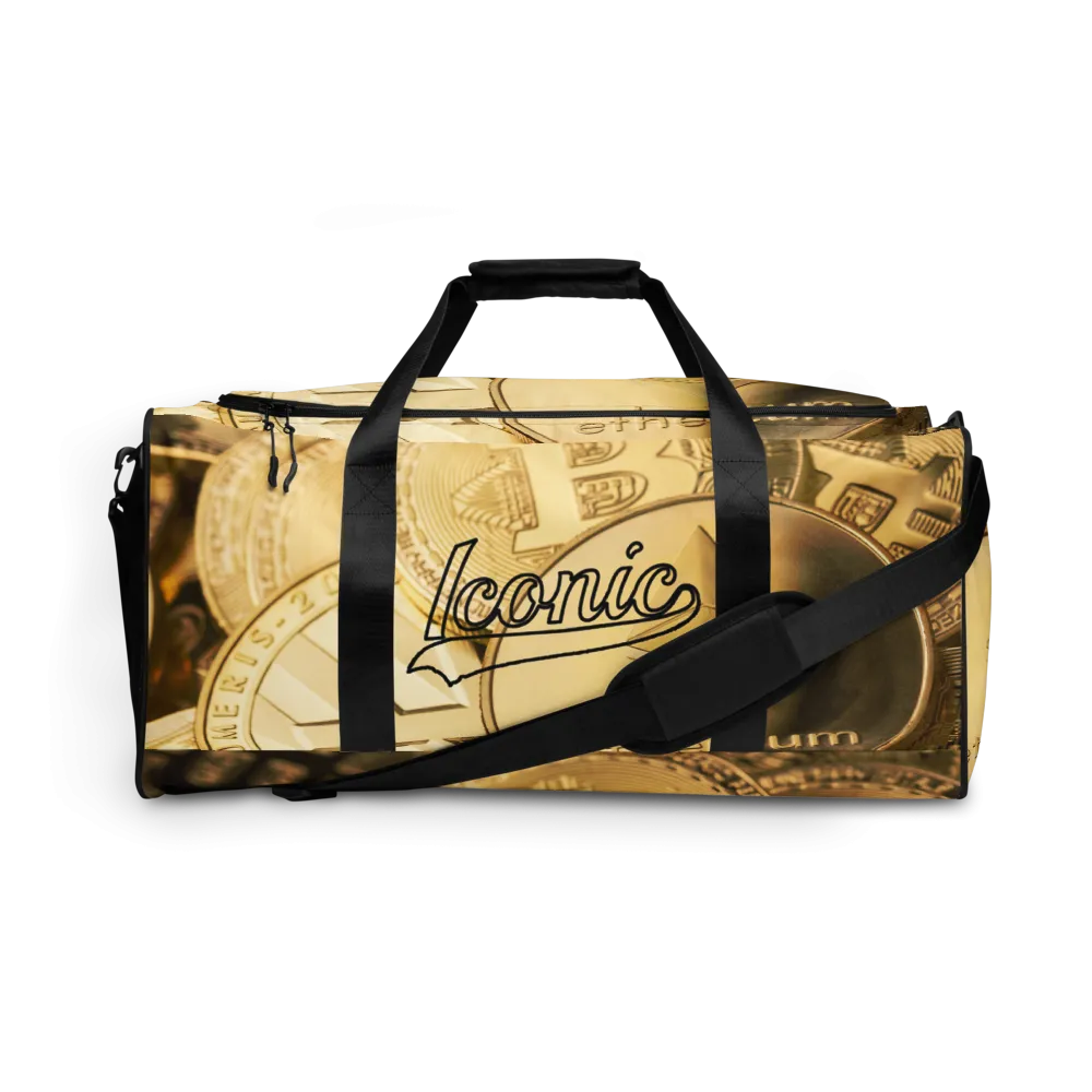 ROYAL ICONIC | Bitcoin Billionaire Money Manifest Duffle Bag The New Economy Iconic BB's Crypto Cash Secure the Bag | Gold Standard Variants
