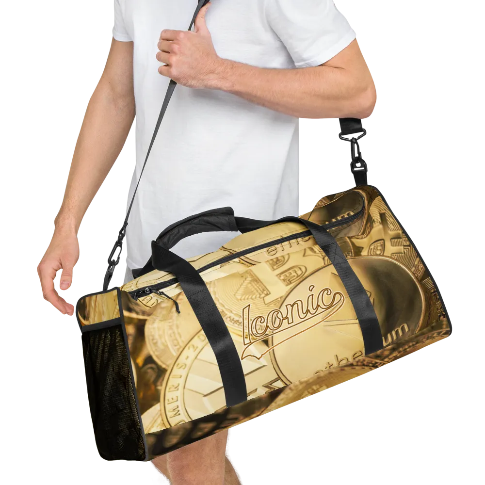ROYAL ICONIC | Bitcoin Billionaire Money Manifest Duffle Bag The New Economy Iconic BB's Crypto Cash Secure the Bag | Gold Standard Variants