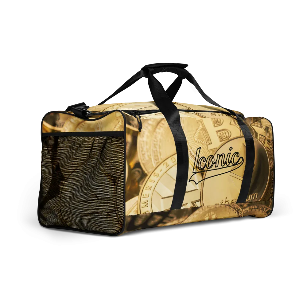 ROYAL ICONIC | Bitcoin Billionaire Money Manifest Duffle Bag The New Economy Iconic BB's Crypto Cash Secure the Bag | Gold Standard Variants