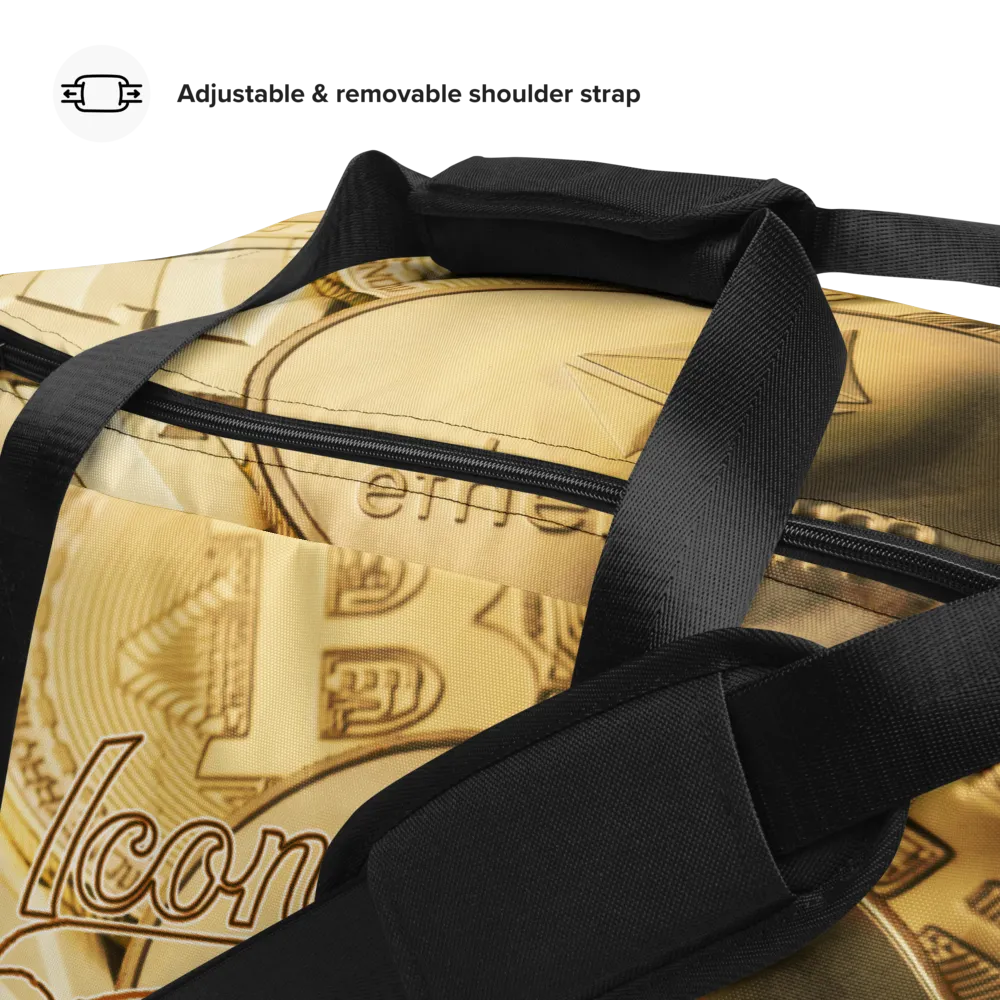 ROYAL ICONIC | Bitcoin Billionaire Money Manifest Duffle Bag The New Economy Iconic BB's Crypto Cash Secure the Bag | Gold Standard Variants