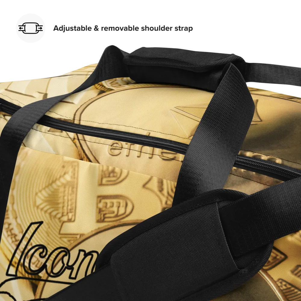 ROYAL ICONIC | Bitcoin Billionaire Money Manifest Duffle Bag The New Economy Iconic BB's Crypto Cash Secure the Bag | Gold Standard Variants