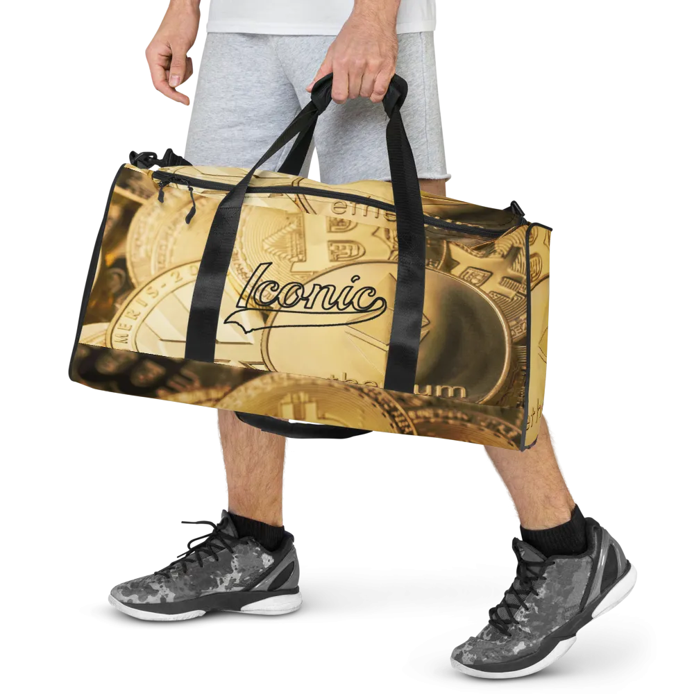 ROYAL ICONIC | Bitcoin Billionaire Money Manifest Duffle Bag The New Economy Iconic BB's Crypto Cash Secure the Bag | Gold Standard Variants