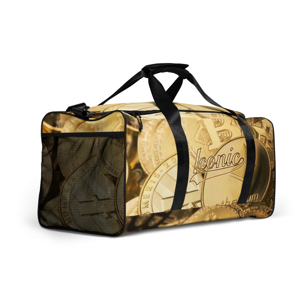 ROYAL ICONIC | Bitcoin Billionaire Money Manifest Duffle Bag The New Economy Iconic BB's Crypto Cash Secure the Bag | Gold Standard Variants