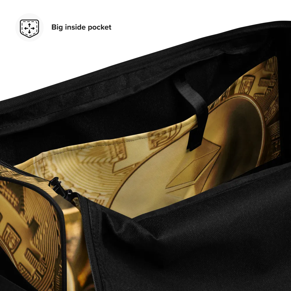 ROYAL ICONIC | Bitcoin Billionaire Money Manifest Duffle Bag The New Economy Iconic BB's Crypto Cash Secure the Bag | Gold Standard Variants