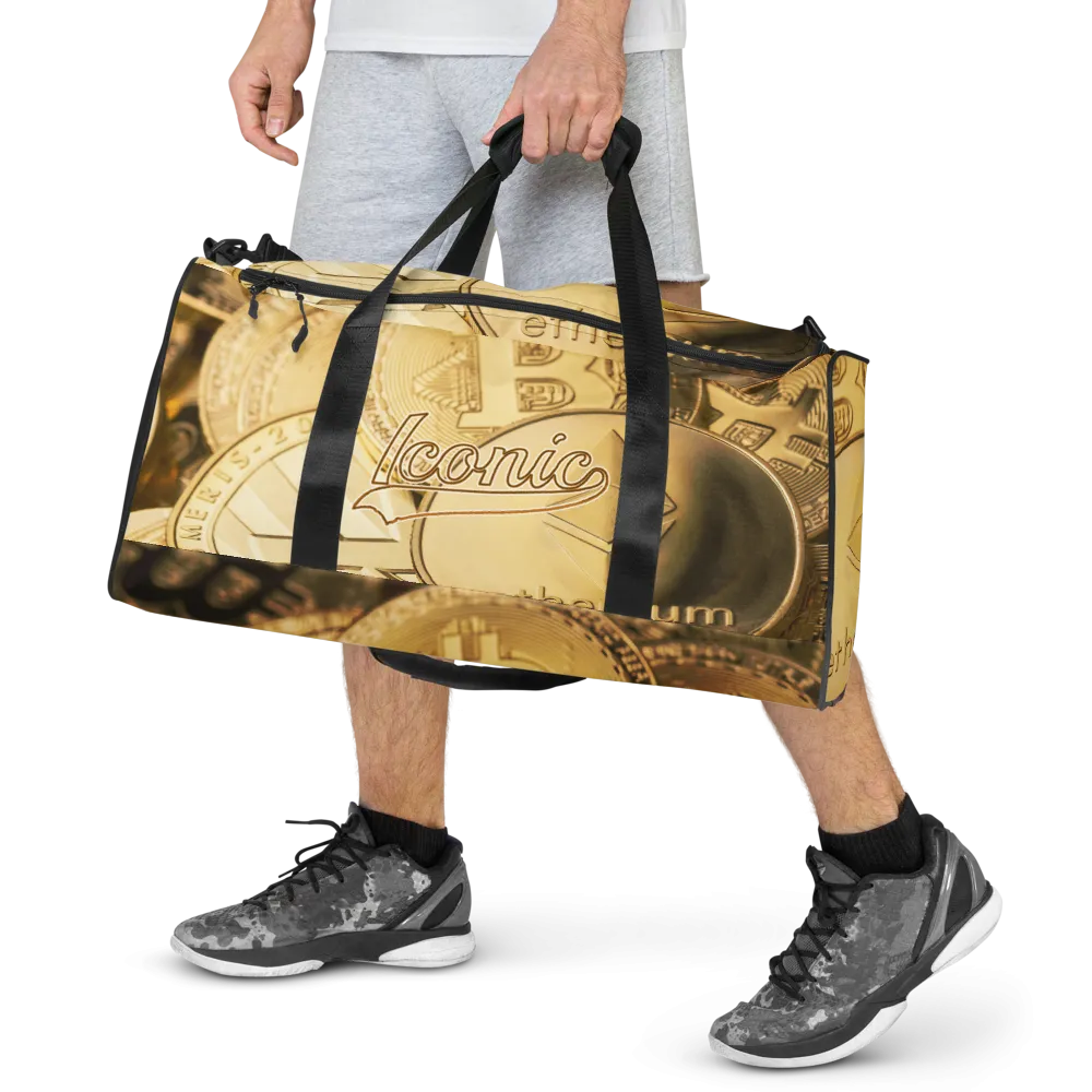 ROYAL ICONIC | Bitcoin Billionaire Money Manifest Duffle Bag The New Economy Iconic BB's Crypto Cash Secure the Bag | Gold Standard Variants