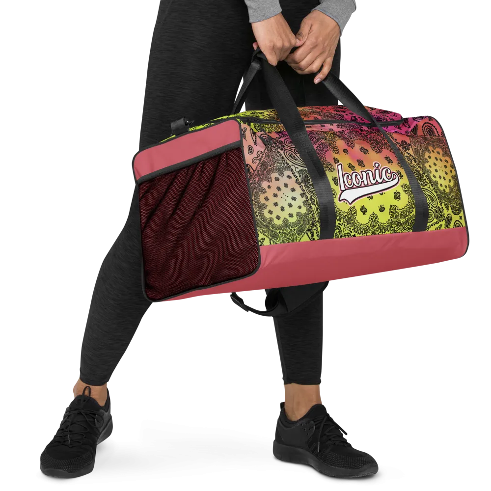 ROYAL ICONIC | OG Candy Bandana Tie Dye Paisley Cloud Dye Skate Bag Gang Gang Duffel Bag Pink Lemonade Banana Cabaret Retro Baseball Logo