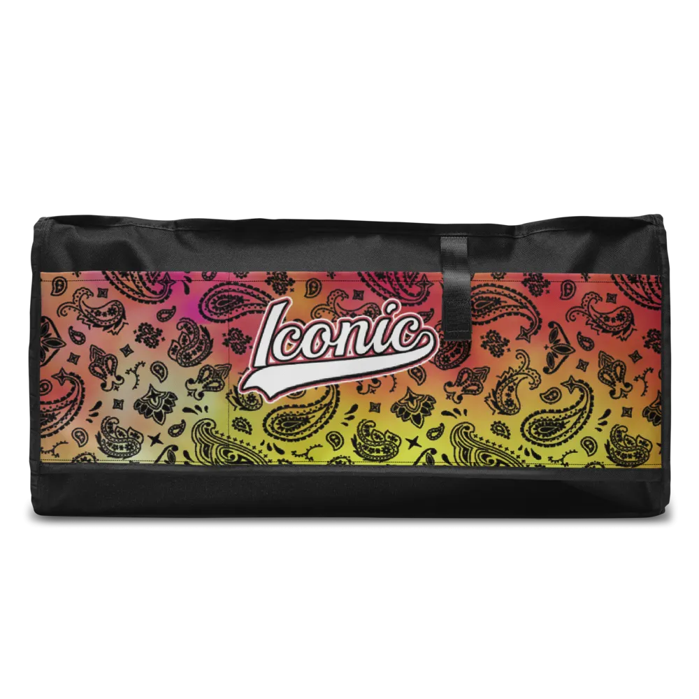 ROYAL ICONIC | OG Candy Bandana Tie Dye Paisley Cloud Dye Skate Bag Gang Gang Duffel Bag Pink Lemonade Banana Cabaret Retro Baseball Logo