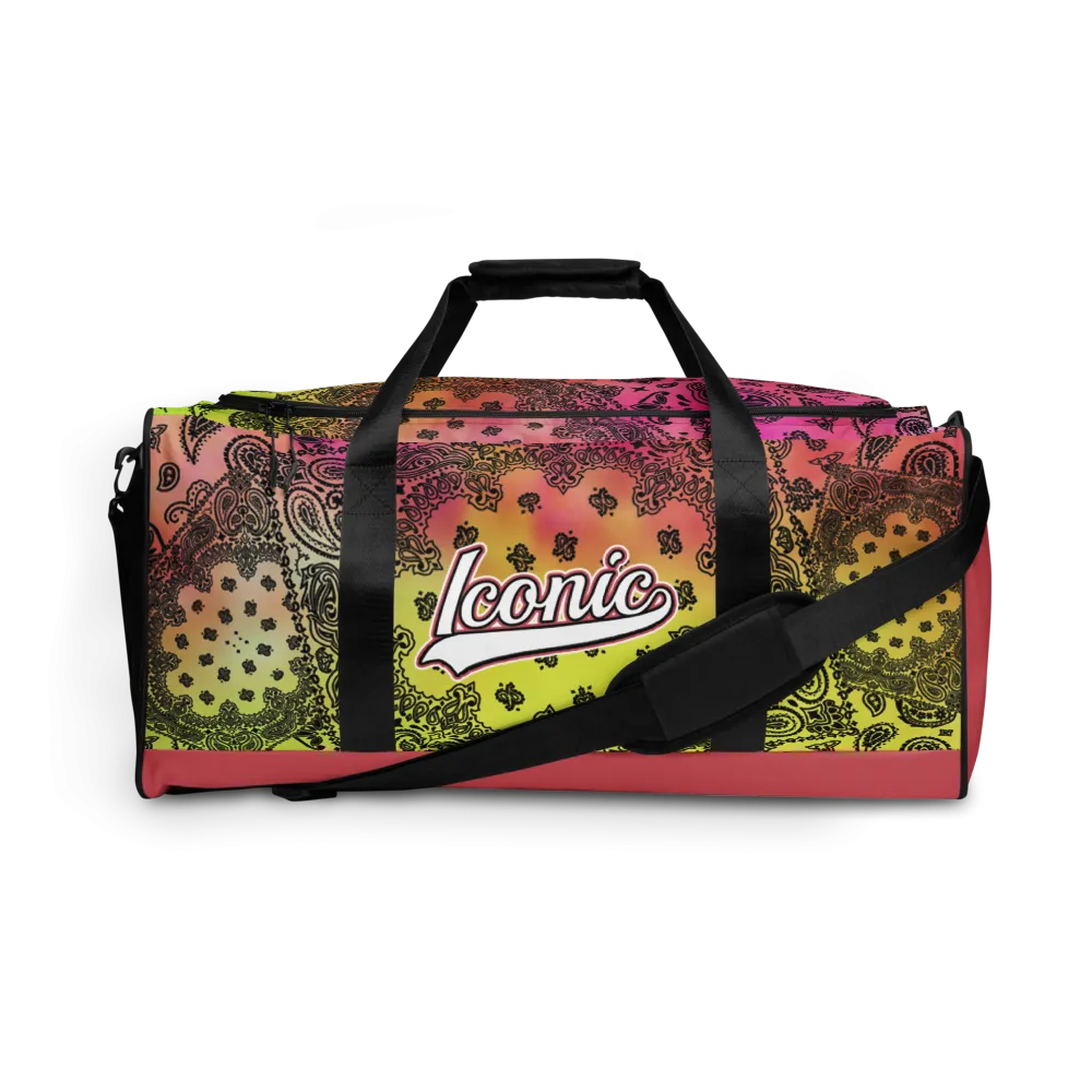ROYAL ICONIC | OG Candy Bandana Tie Dye Paisley Cloud Dye Skate Bag Gang Gang Duffel Bag Pink Lemonade Banana Cabaret Retro Baseball Logo