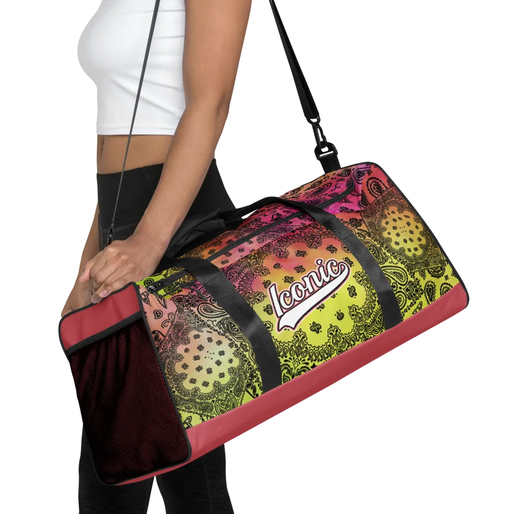 ROYAL ICONIC | OG Candy Bandana Tie Dye Paisley Cloud Dye Skate Bag Gang Gang Duffel Bag Pink Lemonade Banana Cabaret Retro Baseball Logo