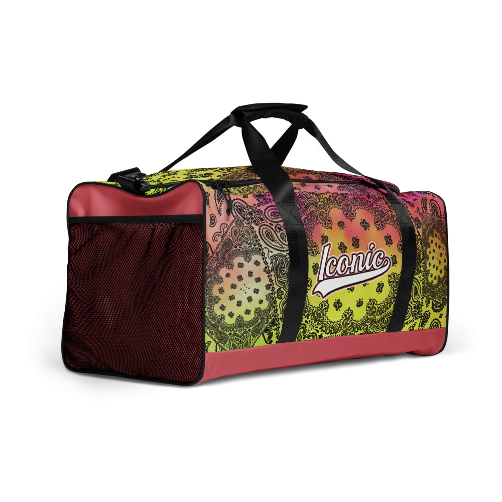 ROYAL ICONIC | OG Candy Bandana Tie Dye Paisley Cloud Dye Skate Bag Gang Gang Duffel Bag Pink Lemonade Banana Cabaret Retro Baseball Logo