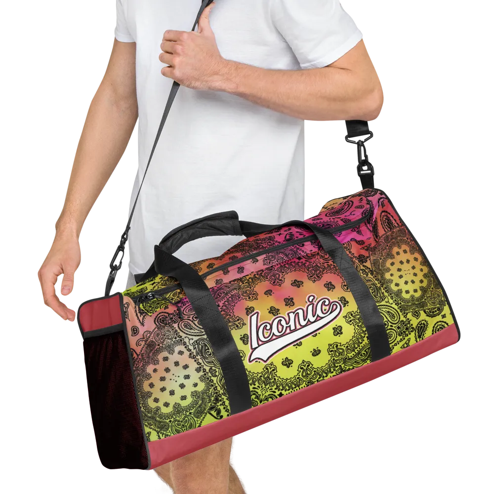 ROYAL ICONIC | OG Candy Bandana Tie Dye Paisley Cloud Dye Skate Bag Gang Gang Duffel Bag Pink Lemonade Banana Cabaret Retro Baseball Logo