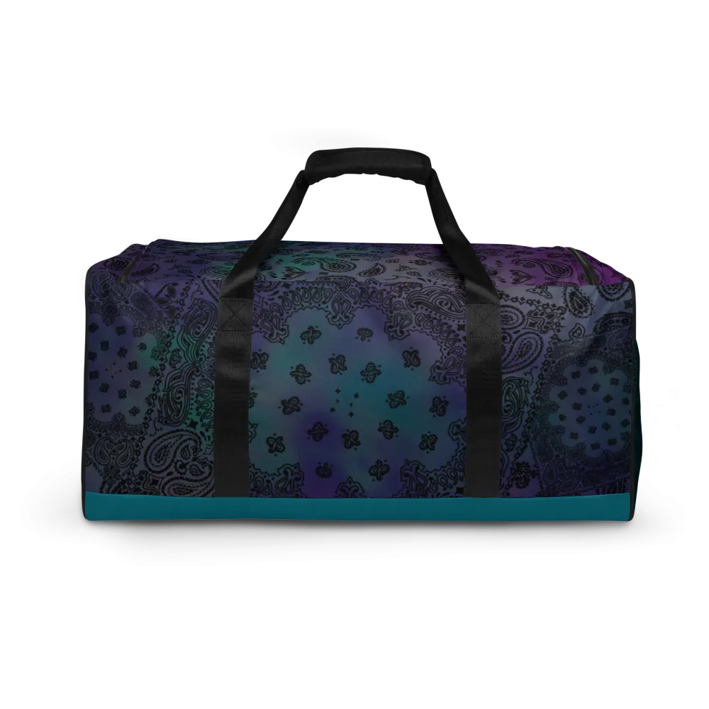 ROYAL ICONIC | OG Candy Bandana Tie Dye Paisley Cloud Dye Skate Bag Gang Gang Duffel Bag Purple Hendrixx Retro Baseball Logo