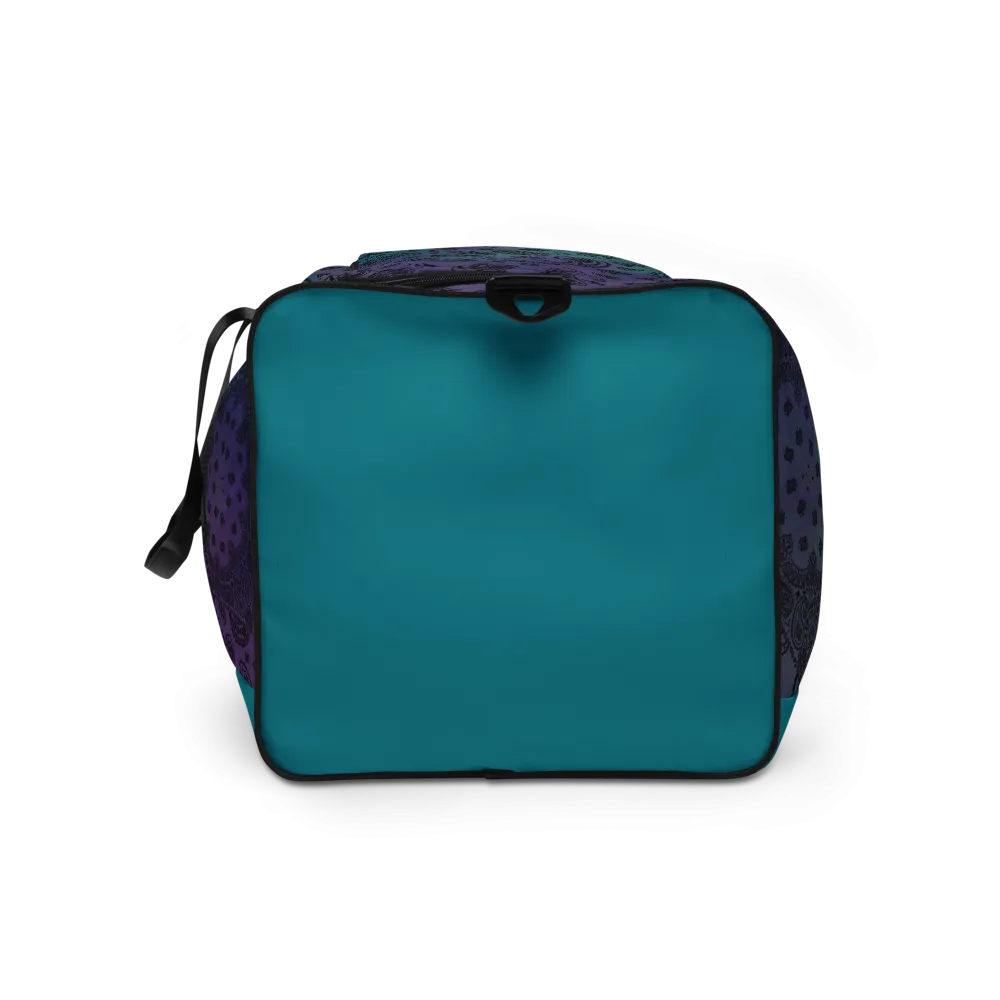 ROYAL ICONIC | OG Candy Bandana Tie Dye Paisley Cloud Dye Skate Bag Gang Gang Duffel Bag Purple Hendrixx Retro Baseball Logo