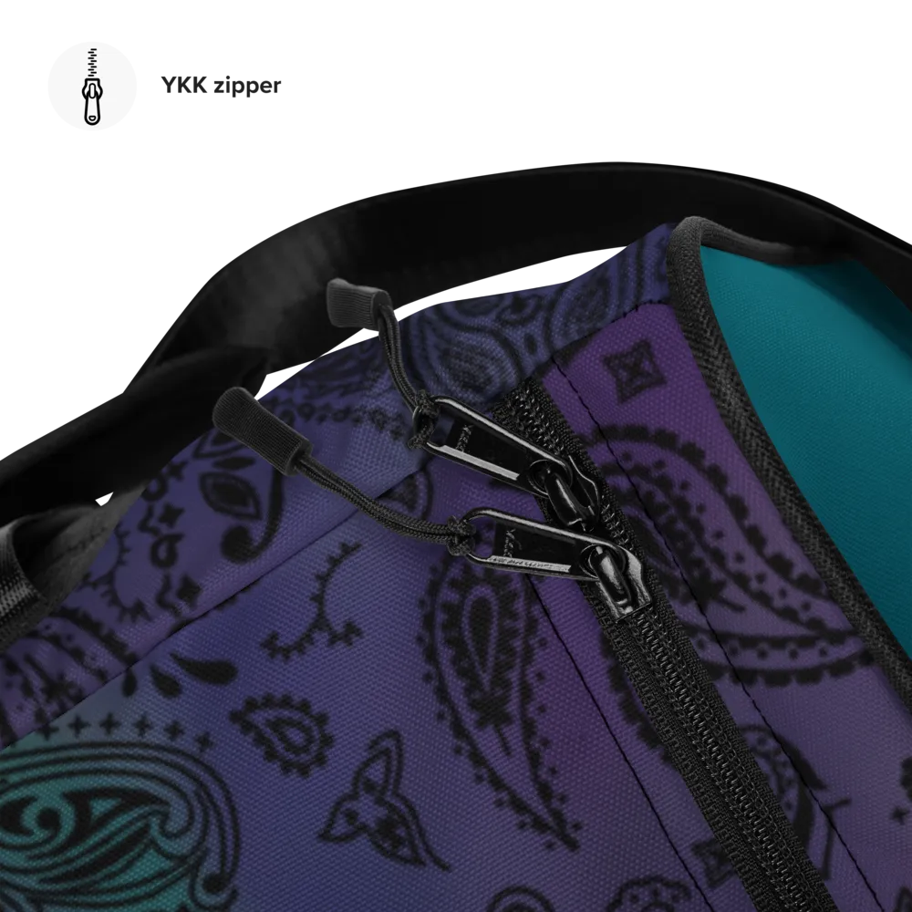 ROYAL ICONIC | OG Candy Bandana Tie Dye Paisley Cloud Dye Skate Bag Gang Gang Duffel Bag Purple Hendrixx Retro Baseball Logo