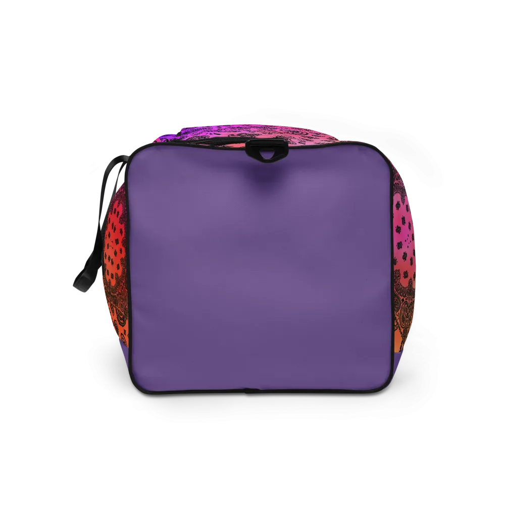 ROYAL ICONIC | OG Candy Bandana Tie Dye Paisley Cloud Dye Skate Bag Gang Gang Duffel Bag Sunset Tan Sands Retro Baseball Logo