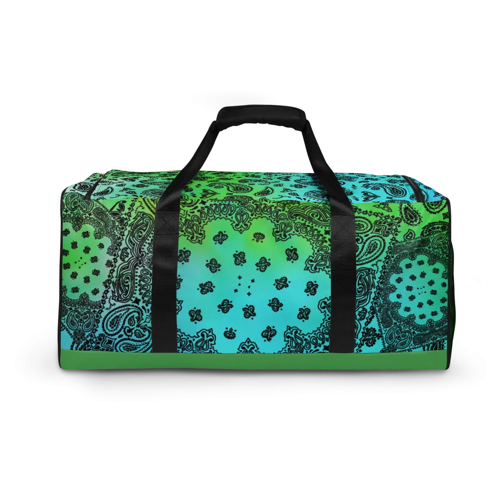 ROYAL ICONIC | OG Candy Bandana Tie Dye Paisley Cloud Dye Skate Bag Gang Gang Duffel Bag Teal Alien Eilish Retro Baseball Logo