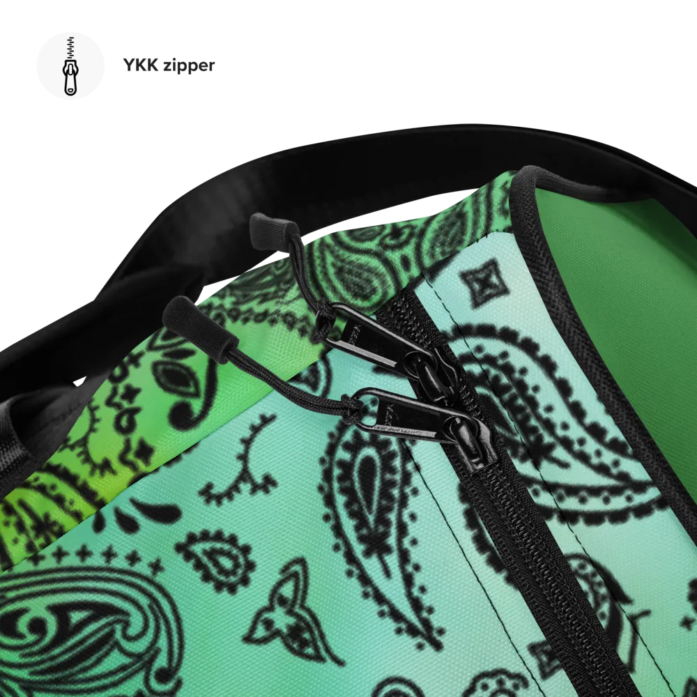 ROYAL ICONIC | OG Candy Bandana Tie Dye Paisley Cloud Dye Skate Bag Gang Gang Duffel Bag Teal Alien Eilish Retro Baseball Logo