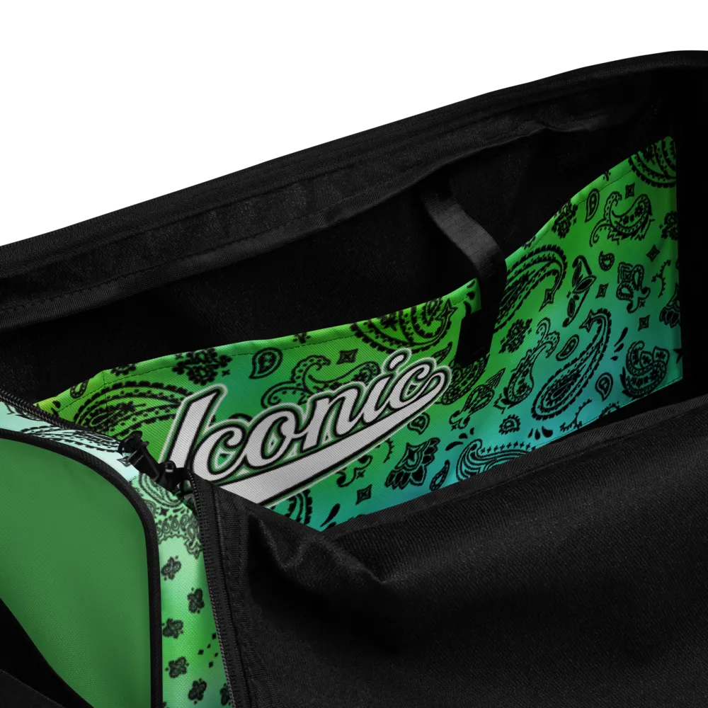 ROYAL ICONIC | OG Candy Bandana Tie Dye Paisley Cloud Dye Skate Bag Gang Gang Duffel Bag Teal Alien Eilish Retro Baseball Logo