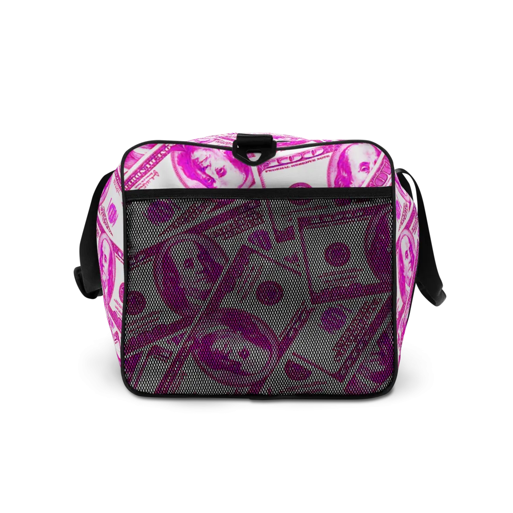 ROYAL ICONIC | The 100 Dollar Duffel Bag Nu Money Iconic MM's Workout Gym Bag GTA Guap Im in my Bag Secure the Bag Pink Money Bag | Classic Cash Bag Variant