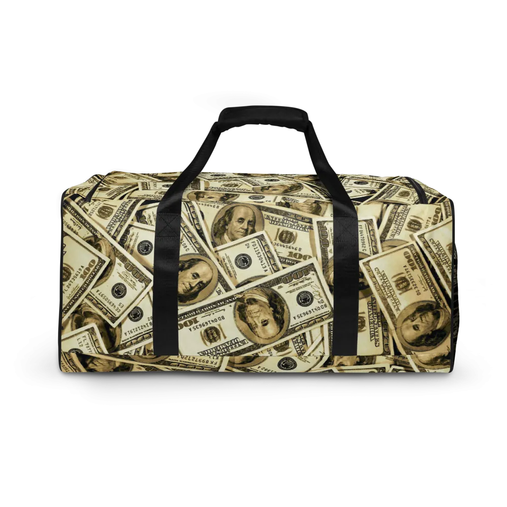 ROYAL ICONIC | The 100 Dollar Duffel Bag Nu Money Iconic MM's Workout Gym Bag GTA Guap Im in my Bag Secure the Bag Pink Money Bag | Classic Cash Bag Variant