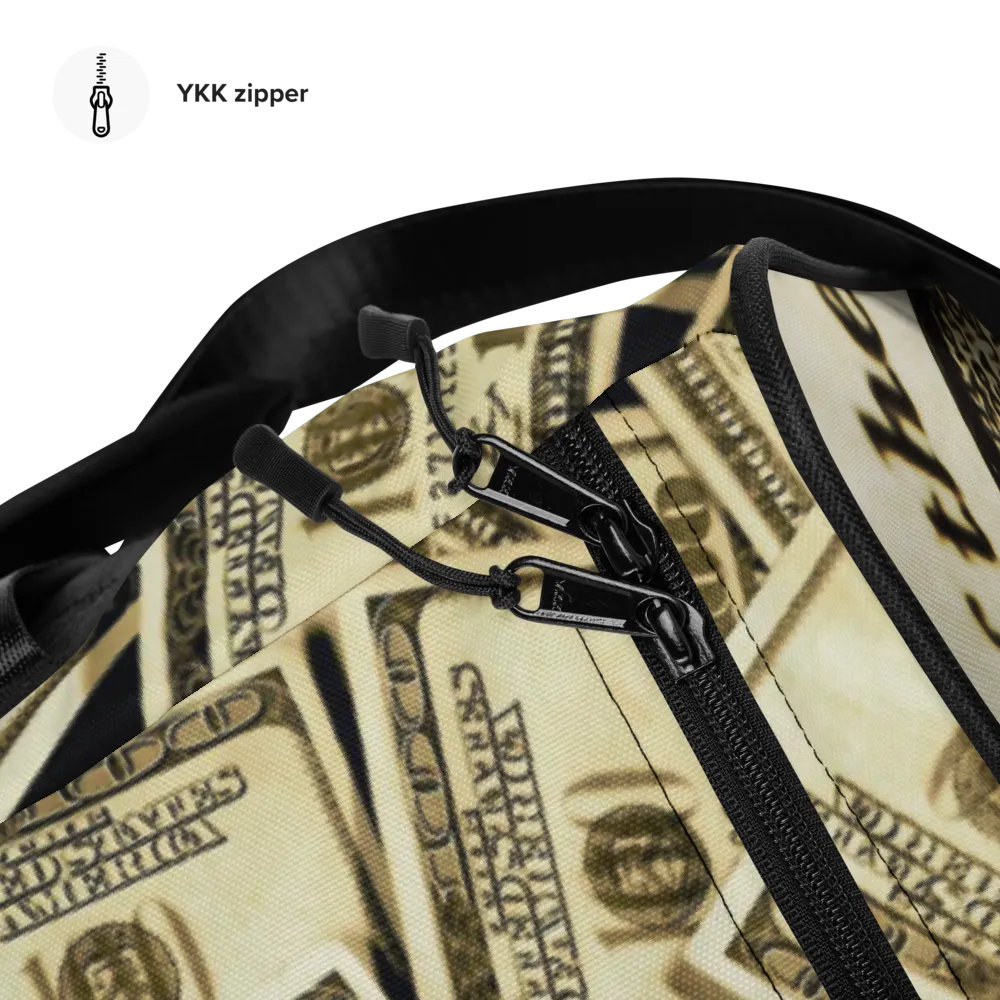 ROYAL ICONIC | The 100 Dollar Duffel Bag Nu Money Iconic MM's Workout Gym Bag GTA Guap Im in my Bag Secure the Bag Pink Money Bag | Classic Cash Bag Variant