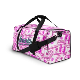 ROYAL ICONIC | The 100 Dollar Duffel Bag Nu Money Iconic MM's Workout Gym Bag GTA Guap Im in my Bag Secure the Bag Pink Money Bag | Classic Cash Bag Variant